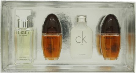 Calvin Klein Women Miniature Gift Set 0.5oz (15ml) Eternity EDP + 0.5oz (15ml) CK One EDT + 2 x 0.5oz (15ml) Obsession EDP