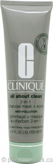 Clinique All About Clean 2-in-1 Anti-Pollution Charcoal Mask & Scrub 100ml