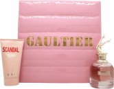 Jean Paul Gaultier Scandal Gift Set 1.7oz (50ml) EDP + 2.5oz (75ml) Body Lotion