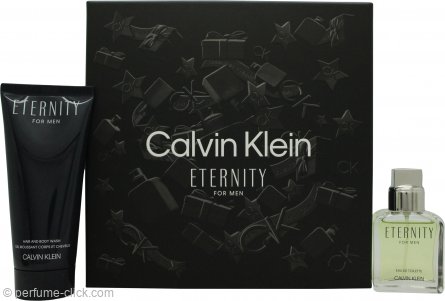 Calvin Klein Eternity For Men Gift Set 1.0oz (30ml) EDT + 3.4oz (100ml) Body Wash