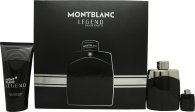 Mont Blanc Legend Gift Set 3.4oz (100ml) EDT + 3.4oz (100ml) Shower Gel