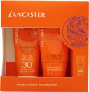 Lancaster Sun Beauty Geschenkset 50 ml Sun Beauty Körpermilck LSF30 + 50 ml After Sun Golden Maximiser + 3 ml Sun Beauty Gesichtscreme LSF30