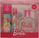 Barbie Gift Set 1.7oz (50ml) EDP + 0.3oz (10ml) Roll-On Perfume + 3.4oz (100ml) Body Spray