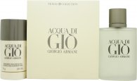 Giorgio Armani Acqua Di Gio Gift Set 3.4oz (100ml) EDT + 2.5oz (75ml) Deodorant Stick