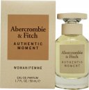 Abercrombie & Fitch Authentic Moment Woman Eau de Parfum 1.7oz (50ml) Spray