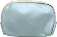 Bags Unlimited Shimmer Small Zip Pouch - Blue White