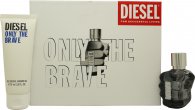 Diesel Only The Brave Gift Set 35ml EDT + 75ml Shower Gel