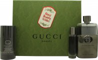 Gucci Guilty Pour Homme Gift Set 90ml EDT + 15ml EDT + 75ml Deodorant Stick