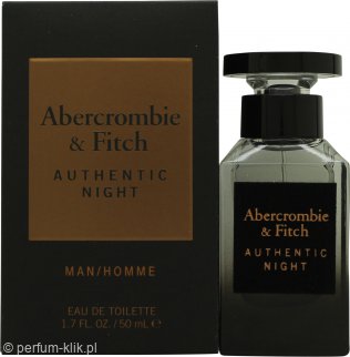 abercrombie & fitch authentic night man woda toaletowa 50 ml   