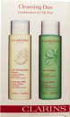 Clarins Cleansers and Toners Presentset - Kombinations/Fet Hy 200ml Cleansing Milk + 200ml Toning Lotion