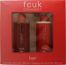 FCUK FCUK Connect for Her Geschenkset 250 ml Körperlotion + 250 ml Fragrance Mist