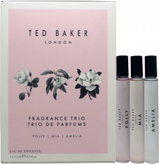 Ted Baker Trio Gift Set 15ml Mia EDT 15ml Polly EDT 15ml EDT Amelia