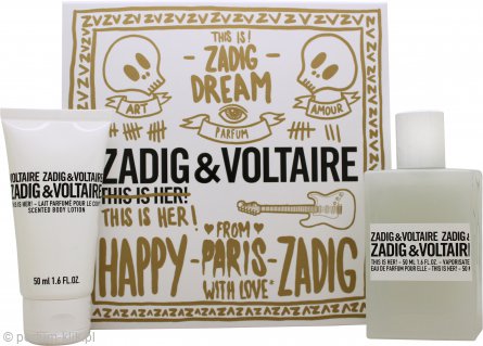 zadig & voltaire this is her! woda perfumowana 50 ml   zestaw