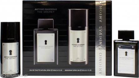 antonio banderas the secret woda toaletowa 100 ml   zestaw