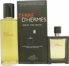 Hermès Terre d'Hermès Gift Set 30ml Parfum Spray + 125ml Parfum Refill