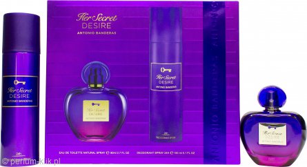 antonio banderas her secret desire woda toaletowa 80 ml   zestaw