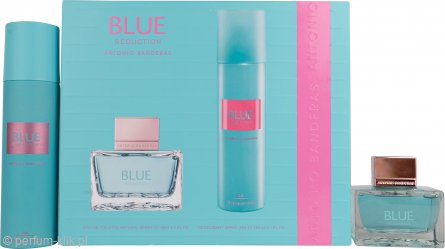 antonio banderas blue seduction for women woda toaletowa 80 ml   zestaw