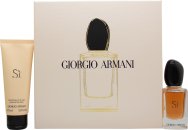 Giorgio armani si gift set 30ml edp 75ml body lotion