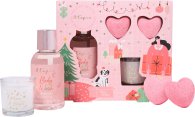 The kind edit co utopia relax bathe gift set 100ml body wash 30g candle 2 x 20g bath fizzer