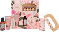 The kind edit co luxury spa time gift set 100ml shower gel 50ml body lotion 50ml bath crystals body massager