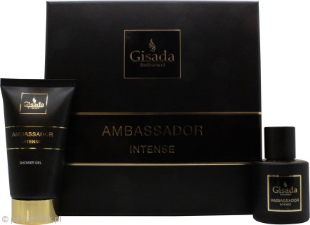 gisada ambassador intense woda perfumowana 50 ml   zestaw