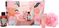 Click to view product details and reviews for The kind edit co gift set cosmetic bag 100ml shower gel 30ml hand cream shower flower.