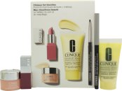 Clinique Fan Favorites Gift Set 30ml Dramatically Different Moisturizing Lotion + 5ml All About Eyes Cream + Quickliner for Eyes Intense Mini + 2.3g Pop Lip Color