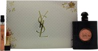 Click to view product details and reviews for Yves saint laurent black opium gift set 90ml edp 10ml edp mini rouge pur couture lipstick nu muse.