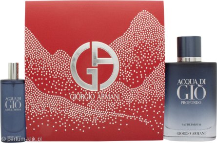 giorgio armani acqua di gio profondo woda perfumowana 100 ml   zestaw