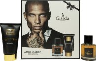 Gisada Ambassador Men Gift Set 50ml EDP + 100ml Shower Gel