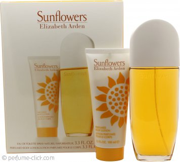 Elizabeth Arden Sunflowers Gift Set 3.4oz (100ml) EDT + 3.4oz (100ml) Body Lotion