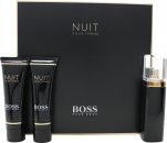 Hugo Boss Boss Nuit Pour Femme Gavesett 50ml EDP Spray + 7.4ml Parfyme Penn