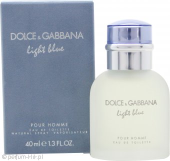 dolce & gabbana light blue pour homme woda toaletowa 40 ml   