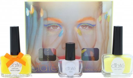 Ciaté Corrupted Neon Manicure Gift Set 13.0.2oz (5ml) Neon Orange Nail Polish + 10g Neon Glitter + 0.2oz (5ml) Black Light Top Coat