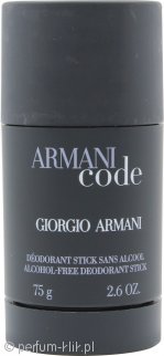 giorgio armani armani code dezodorant w sztyfcie 75 g   