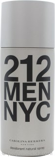 Carolina Herrera 212 Men Deodorant Spray 5.1oz (150ml)