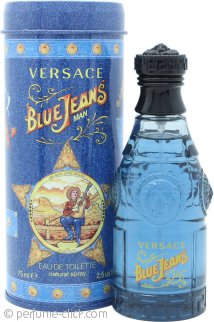 Jeans Spray de (75ml) 2.5oz Blue Eau Versace Toilette