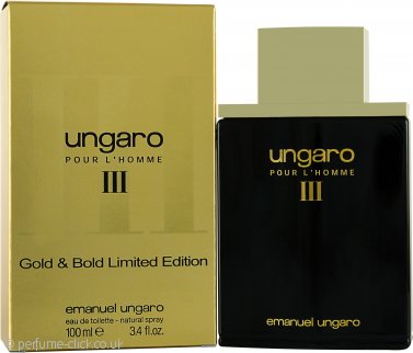 UNGARO POUR L'HOMME III by Emanuel Ungaro EDT Men Spray 3.4 fl. oz. Vintage