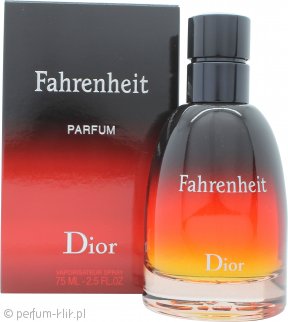 dior fahrenheit woda perfumowana 75 ml   