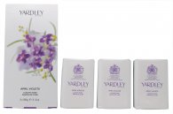 Yardley April Violets Soap 3x 100g