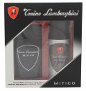 Lamborghini Mitico Gift Set 125ml EDT + 100ml Shower Gel + 100ml Aftershave Balm