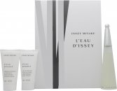 Issey Miyake L'eau d'Issey Gavesæt 50ml EDT + 50ml Body Lotion + 50ml Shower Cream