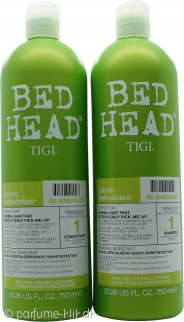 Tigi Duo Pack Bed Head Urban Antidotes Re-Energize 750ml Shampoo + 750ml Conditioner (Balsam)