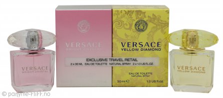 Versace Gavesett 30ml Yellow Diamond EDT + 30ml Bright Crystal EDT