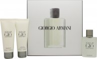Giorgio Armani Acqua Di Gio Gavesæt 50ml EDT + 75ml Shower Gel + 75ml Aftershave Balm