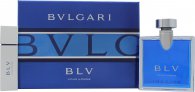 Bvlgari BLV Pour Homme Geschenkset 100 ml EDT + 2x 75 ml Aftershave Balsam + Kulturbeutel