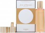 Hermès Jour d'Hermès Absolu Presentbox 125ml EDP Påfyllnad + 10ml EDP Påfyllningsbar Väsk Sprej