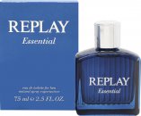Replay Essential for Him Eau de Toilette 2.5oz (75ml) Spray