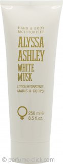 Alyssa Ashley White Musk Hand and Body Moisturiser 8.5oz (250ml)