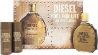 Diesel Fuel For Life Set de Regalo 50ml EDT + 2 x 50ml Gel de Ducha
